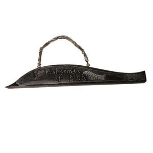 Handmade Wood Fisherman Sign